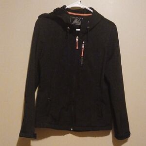 ZeroXposur Black Ski Jacket with Orange Accents